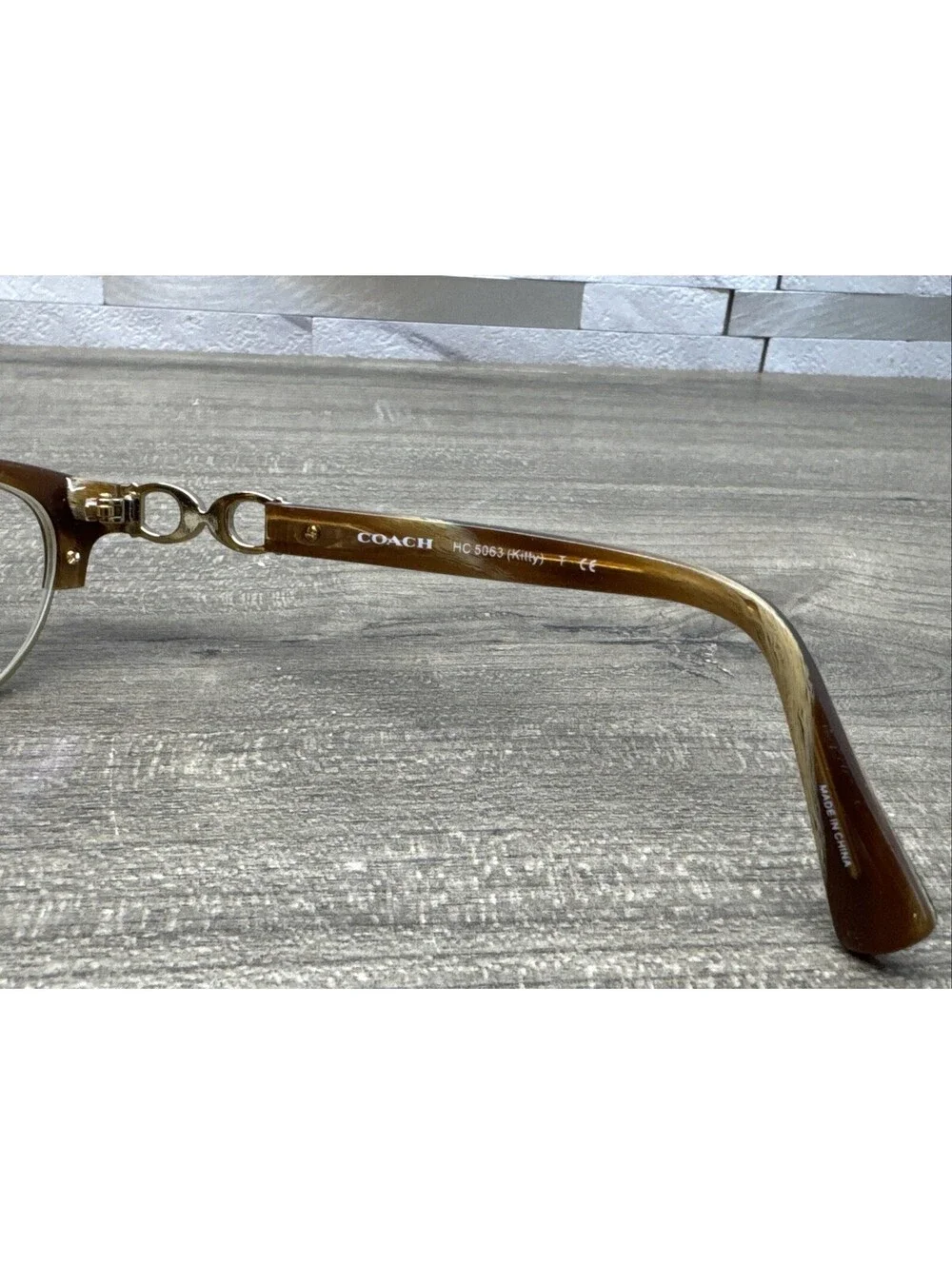 COACH Eyeglasses HC 5063 Kitty 5272 Cat Eye Brown 51[]16-135 Women's Frames